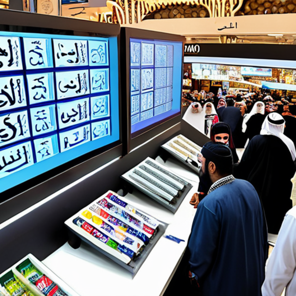무역 실무의 최신 트렌드 - Cross-Border E-Commerce Success** * **Prompt:** "A bustling marketplace scene in Dubai, UAE, show...