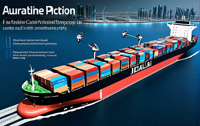 무역 실무의 최신 트렌드 - Cross-Border E-Commerce Success** * **Prompt:** "A bustling marketplace scene in Dubai, UAE, show...