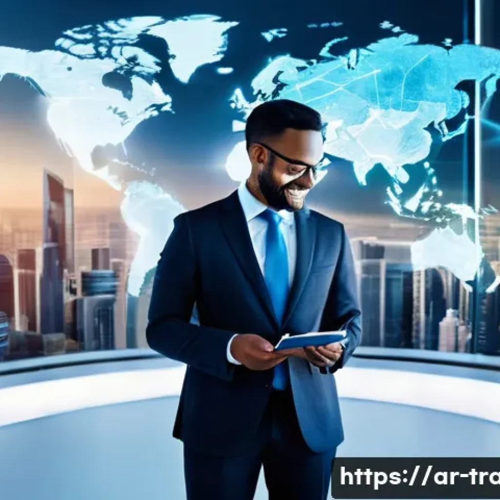 국제무역사 자격증의 전망 - **Prompt 1: Global Trade Professional's Horizon** "A diverse group of confident, professional in...