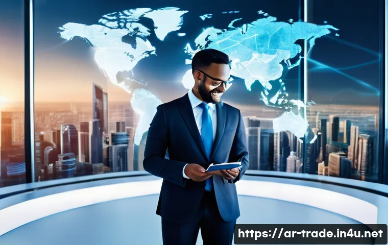 국제무역사 자격증의 전망 - **Prompt 1: Global Trade Professional's Horizon** "A diverse group of confident, professional in...